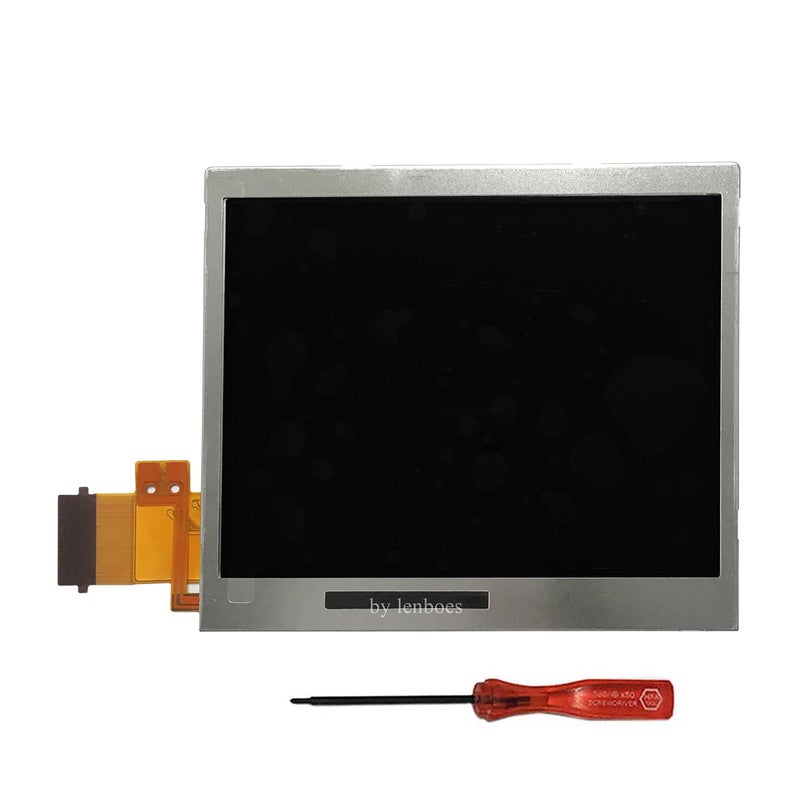 lenboes Bottom Lower LCD Screen Display Replacement for Nintendo DS Lite DSL NDSL with Opening Tool - Image 1